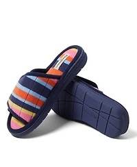 Dearfoams Women's Mickey Terry Adjustable Shower Slide House Slipper