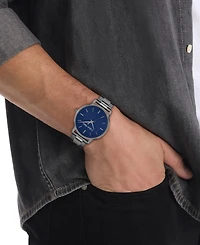 Calvin Klein Men's Ionic Plated Gray Steel Bracelet Watch, 41mm
