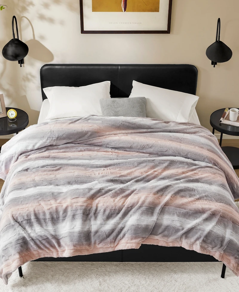 Madison Park Zuri Faux Fur Blanket