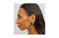 Lucy Quartermaine Petal Hoops Medium in Gold Vermeil