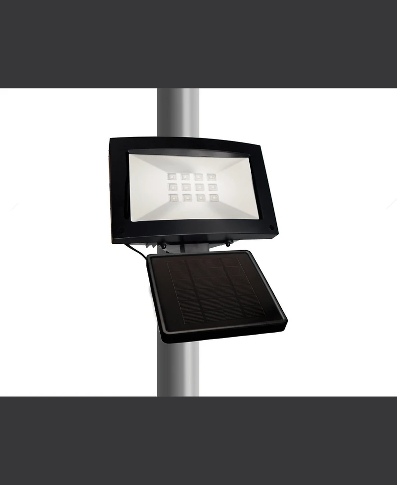 Maxsa Innovations Solar-powered Dusk to Dawn Flood Light - Black Dark Sky (Warm White bulbs)