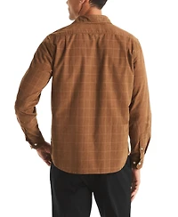 Nautica Men's Long Sleeve Corduroy Plaid Dobby Shirt