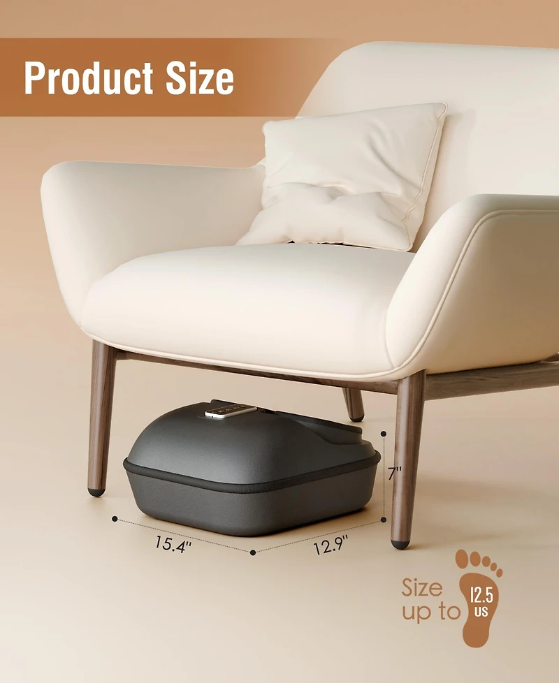 6D Shiatsu Deep Kneading Electric Foot Massage Machine with Heat and Air Compression