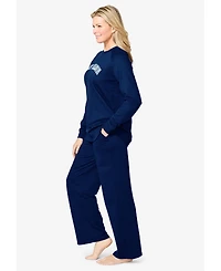 Dreams & Co. Plus 2-Piece Sweatshirt Set