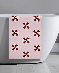 Avanti Peppermint Candy Polyester Bath Rug, 20" x 32"