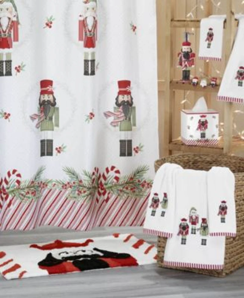 Avanti Peppermint Nutcracker Bath Collection