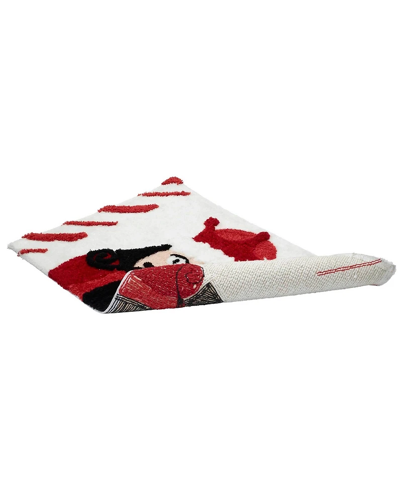 Avanti Peppermint Nutcracker Polyester Bath Rug, 30" x 20"