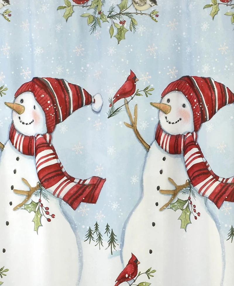 Avanti Holiday Cheer Polyester Shower Curtain, 72" x 72"