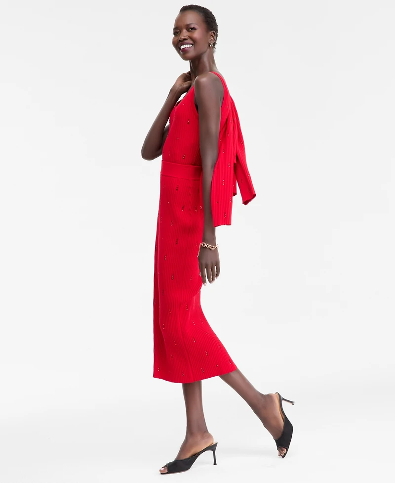 I.n.c. International Concepts Women's Embellished Sweater Skirt, Macy's Exclusive