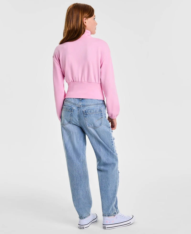 H by Habitual Big Girls Tapered Distressed Jeans