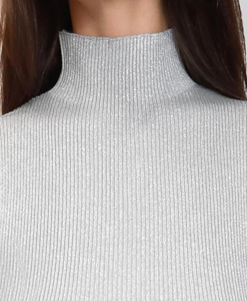 Dylan Ryan Women's Mock Neck Sweater Midi Dress