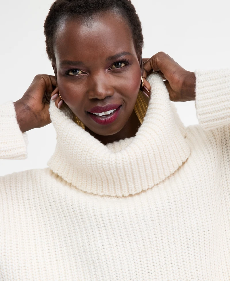 I.n.c. International Concepts Women's Chunky Turtleneck Sweater, Macy's Exclusive