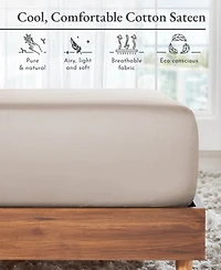 Deep Pocket Full Fitted Sheet Only - Soft 100% Cotton Sateen