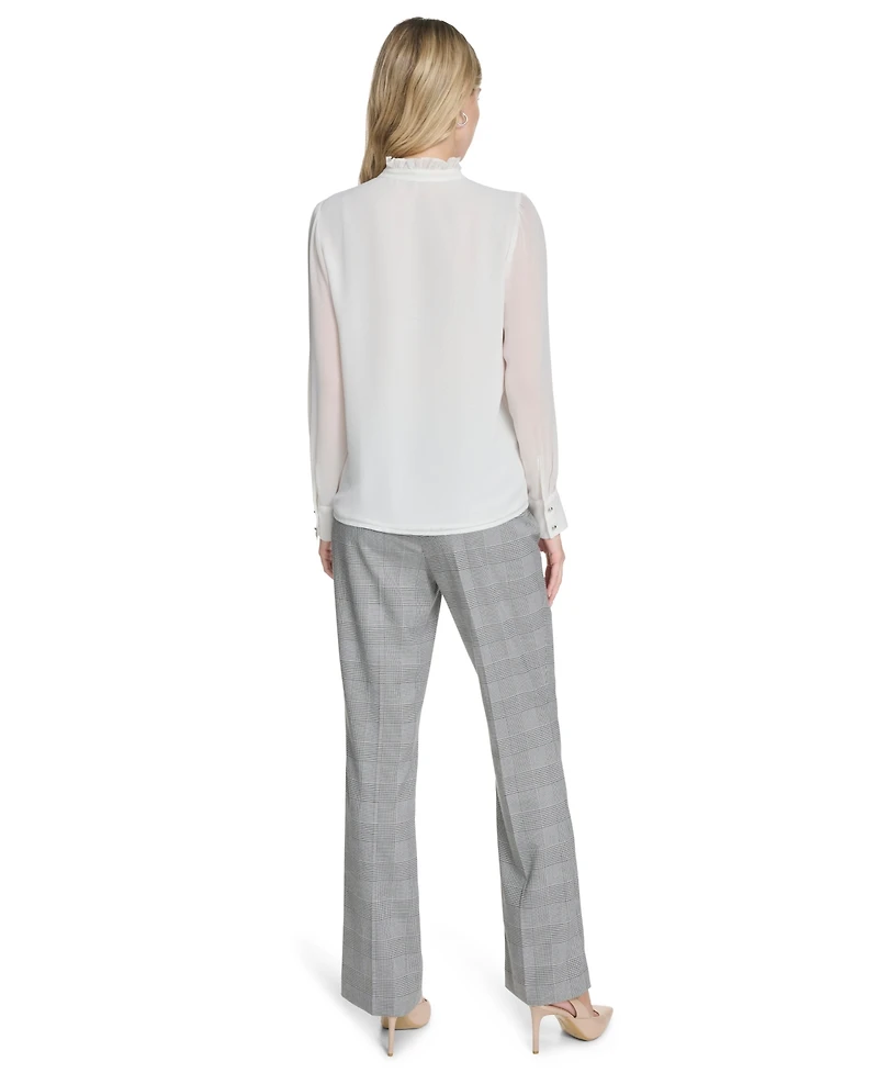 Calvin Klein Women's Ruffle-Front Blouse