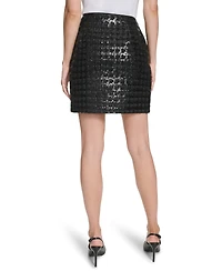 Calvin Klein Women's Novelty Shine Mini Skirt