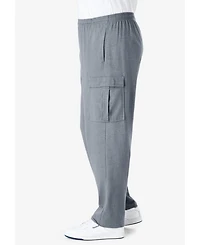 KingSize Big & Tall Lightweight Jersey Cargo Sweatpants