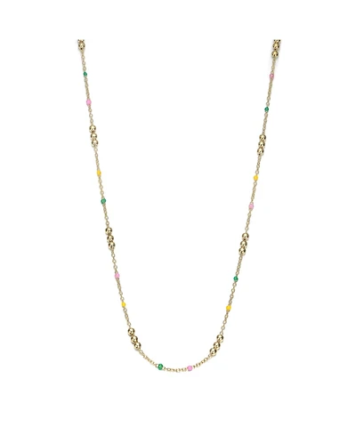 GiGiGirl 14K Gold Plated with Multi Color Beads Necklace