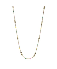 GiGiGirl 14K Gold Plated with Multi Color Beads Necklace