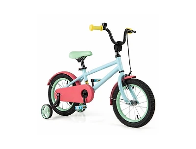 14-Inch Kids Bike with Adjustable Handlebar & Saddle – Blue