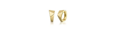 Rachel Glauber 14K Gold Plated Geometric Infinity Mini Hoop Earrings