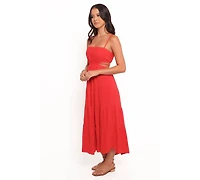 Petal and Pup Women's Indra Midi Dress - Red