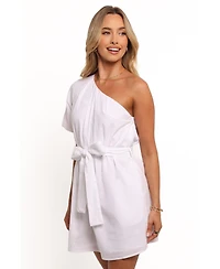Petal and Pup Women's Dylan One Shoulder Mini Dress - White
