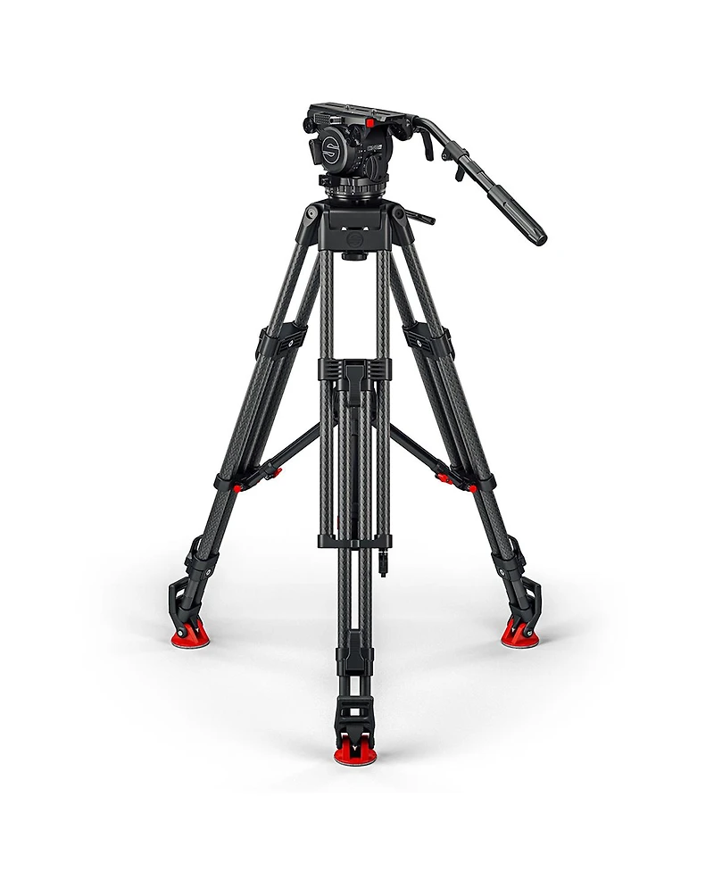 Sachtler Cine 30 Fluid Head with Efp 2 Cf 3-Section Carbon Fiber Tripod and Mid-Level Spreader