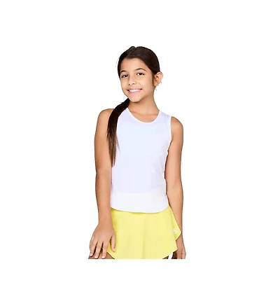 Sofibella Girls Uv White Tennis Tank Top - / Xxs