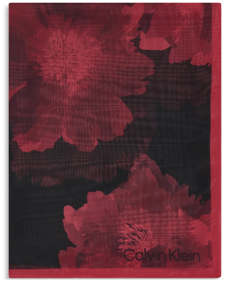 Calvin Klein Women's Floral Pattern Holiday Wrap