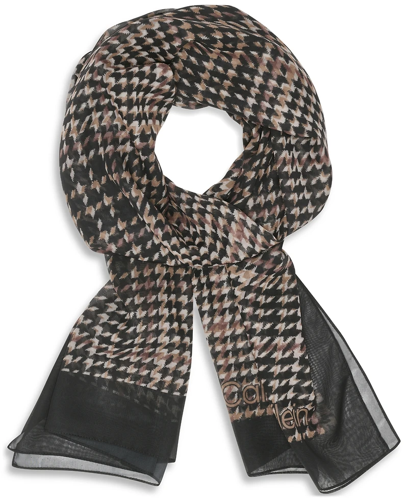 Calvin Klein Women's Houndstooth Print Wrap