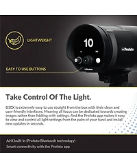 Profoto B10X Off Camera Flash Head Bundle with 36" Octa NewGen Softbox for Bowens with SterlingFibre, 144mm ParaSnap Quick Softbox Speedring for