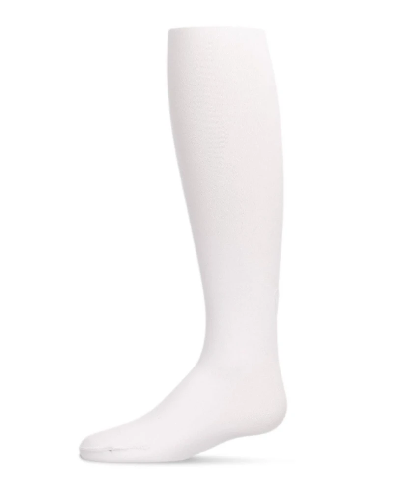 Memoi Girls Sweet Heart Flocked Opaque Tights