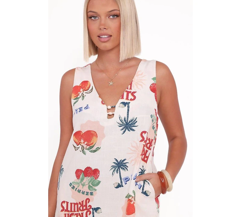 Petal and Pup Women's Giulia Mini Dress - Tutti Fruitti