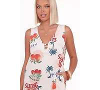 Petal and Pup Women's Giulia Mini Dress - Tutti Fruitti