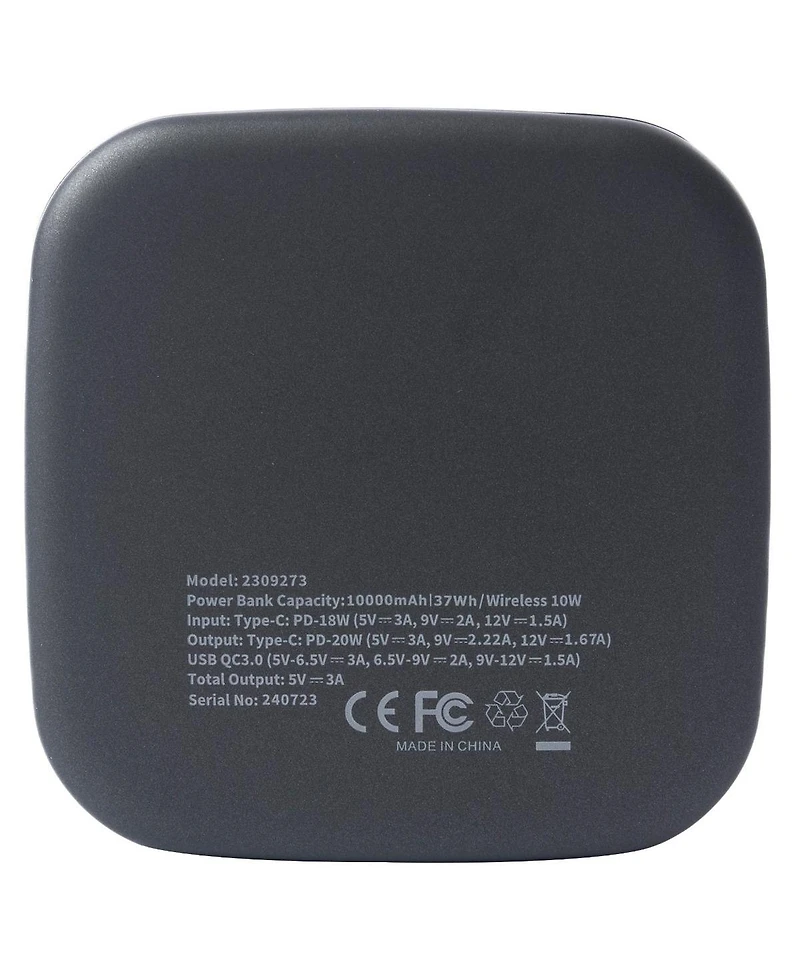 RadioShack Wireless Portable Battery Power Bank Charger 10,000mAh Usb C and Usb A 10W 2309273