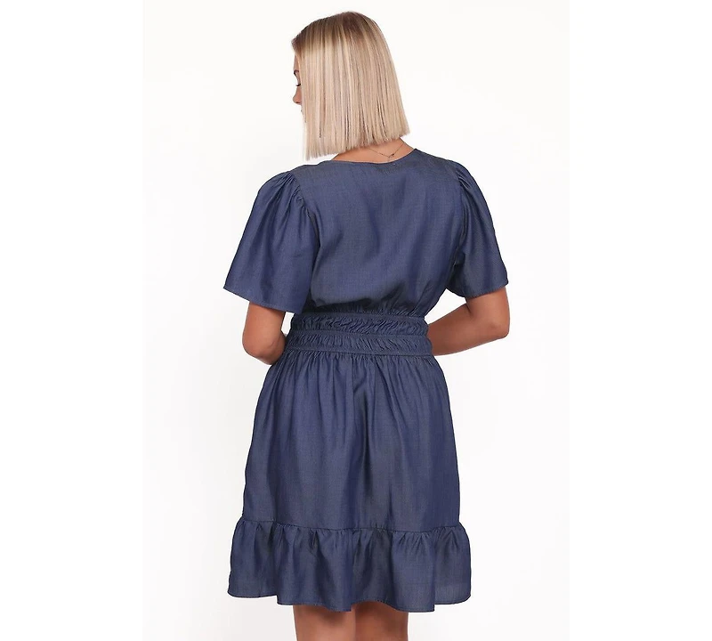 Petal and Pup Women's Morwenna Mini Dress - Chambray