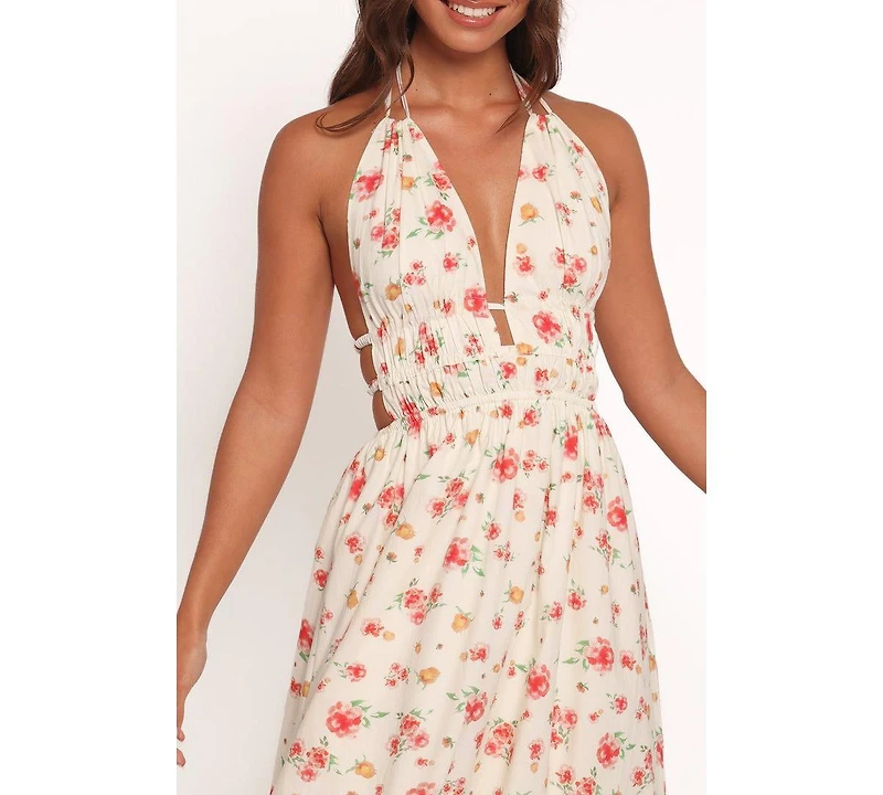 Petal and Pup Women's Wilder Halterneck Maxi Dress - Pink Floral
