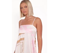 Petal and Pup Women's Elanor Maxi Dress - Pink Print