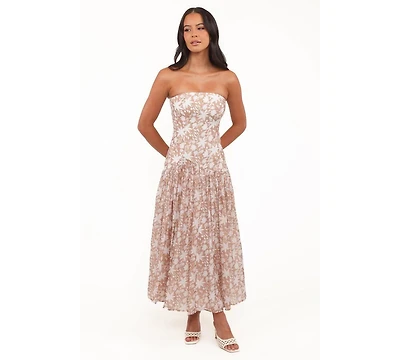 Petal and Pup Women's Nyx Strapless Maxi Dress - Mocha