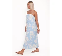 Petal and Pup Women's Margherita Maxi Dress - Blue Hibiscus