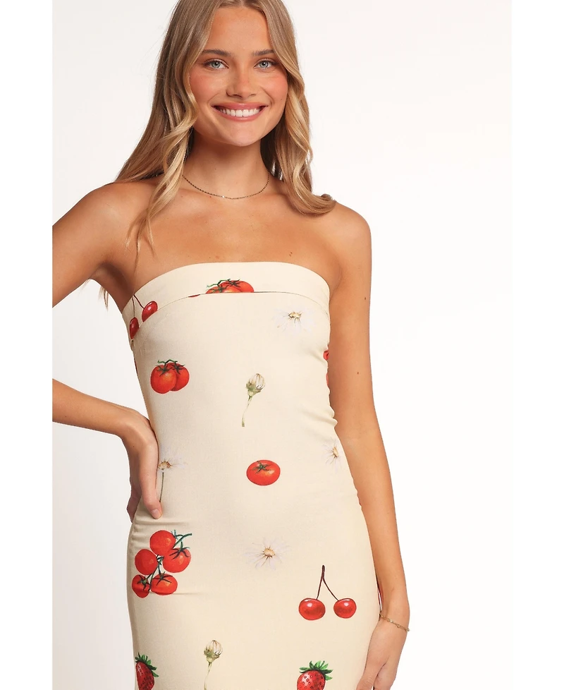 Petal and Pup Women's Adela Maxi Dress - Tomato Print
