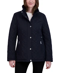 Laundry By Shelli Segal Women's Quilted Hooded Coat