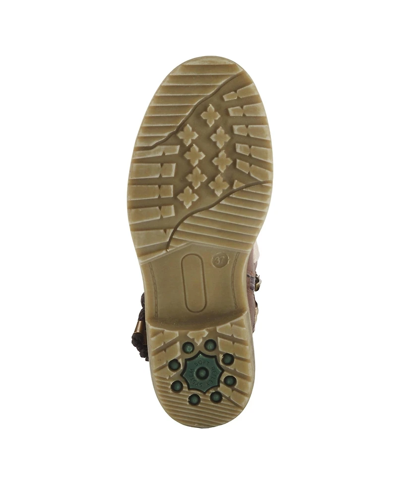 Spring Step Acaphine Water-Resistant Booties with Faux Shearling Lining