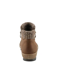 Spring Step Cleora Water Resistant Dual-Zip Bootie with Faux Shearling Lining
