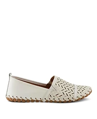 Spring Step Kapri Flexible Leather Loafer with Cutout Detail and Removable Arch Support Insole