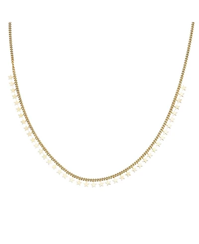 Spero London Multiple Star Sterling Silver Station Necklace