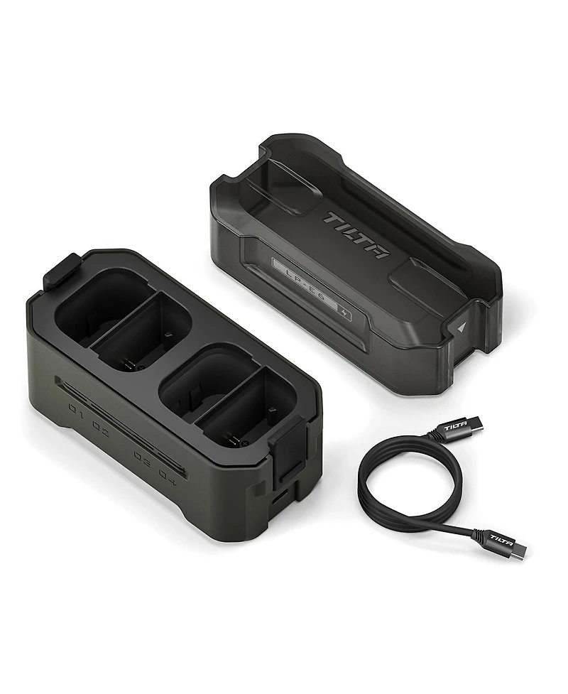Tilta 4-Channel Portable Charging Station for Lp-E6 Battery, Green