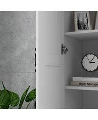 Slickblue Adjustable Shelves Freestanding Kitchen Storage Cabinet for Pantry Organization