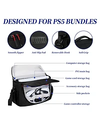 Bubm Waterproof PS5 Travel Case with Laptop Compartment