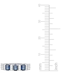 Macy's Gemstone and Diamond Ring (1/6 ct. t.w.) 14K Gold White